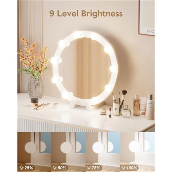 Hollywood Style Led Vanity Mirror Lights Kit - Vanity Lights Have 10 Dimmable - Picture 2 of 7